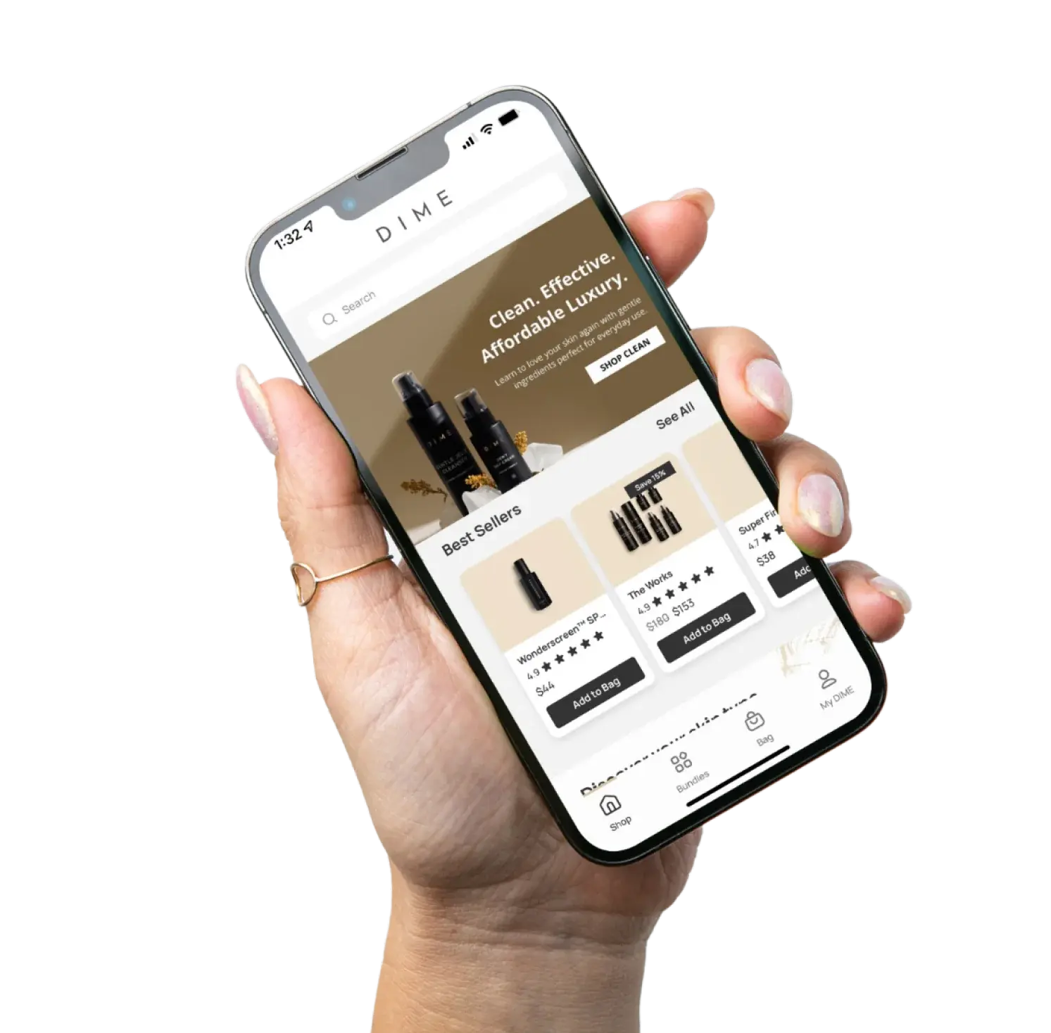 DIME Mobile App on smartphone